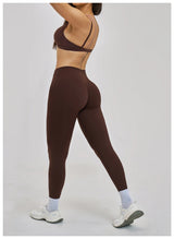 Yoga Sets 2PCS Women's Tracksuit Fitness Outfits Sportswear Workout Set Sports Bra High Waist Leggings Gym Clothing Sports Suits
