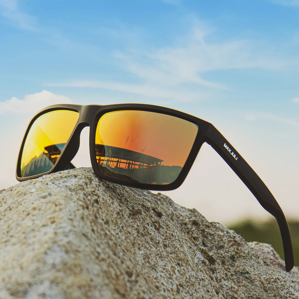 MAXJULI Polarized Extra Big Sunglasses for Men Women with Big Heads UV 400 Protection Sun glasses 8125