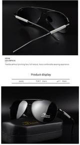 Cook polarizer color-changing sunglasses male driver fishing sunglasses day and night driving special glasses tide
