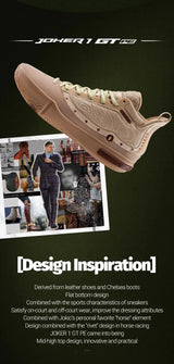 361 Degrees Joker 1 GT PE Men Basketball Shoes Trendy Leather Breathable Shock-Absorbing Wear-resistant Male Sneakers 672511116