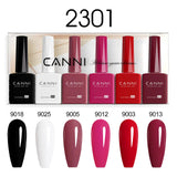 CANNI Nail Gel Polish Set HEMA TPO FREE Jelly Nude Color Rubber Base UV Construction Gel Semi Permanent Soak off UV LED Gel Nail