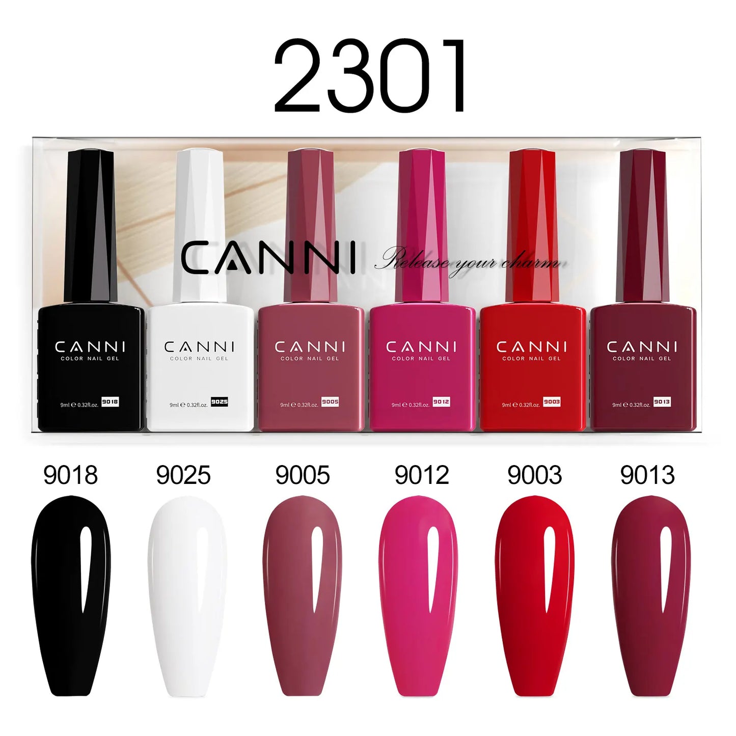 CANNI HEMA-Free Gel Polish Kit | Jelly, Nude & Rubber Base