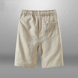 Men's Cotton Linen Drawstring Shorts