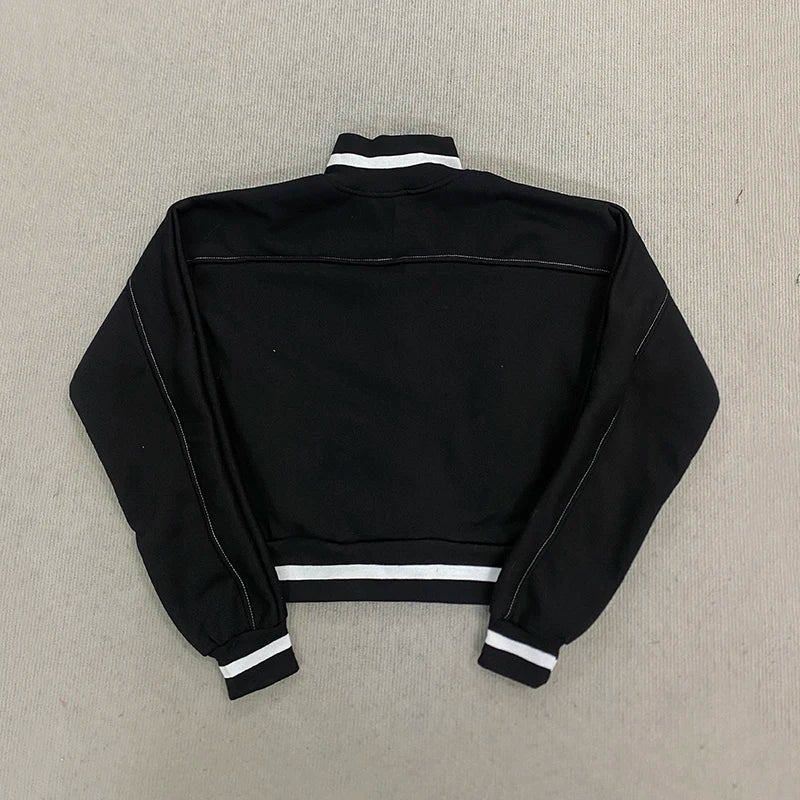 Korean Cartoon Baseball Jacket – Girls Kawaii Zip-Up