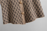 Elegant 3-Piece Geometric Knit Set – USA Made Quality