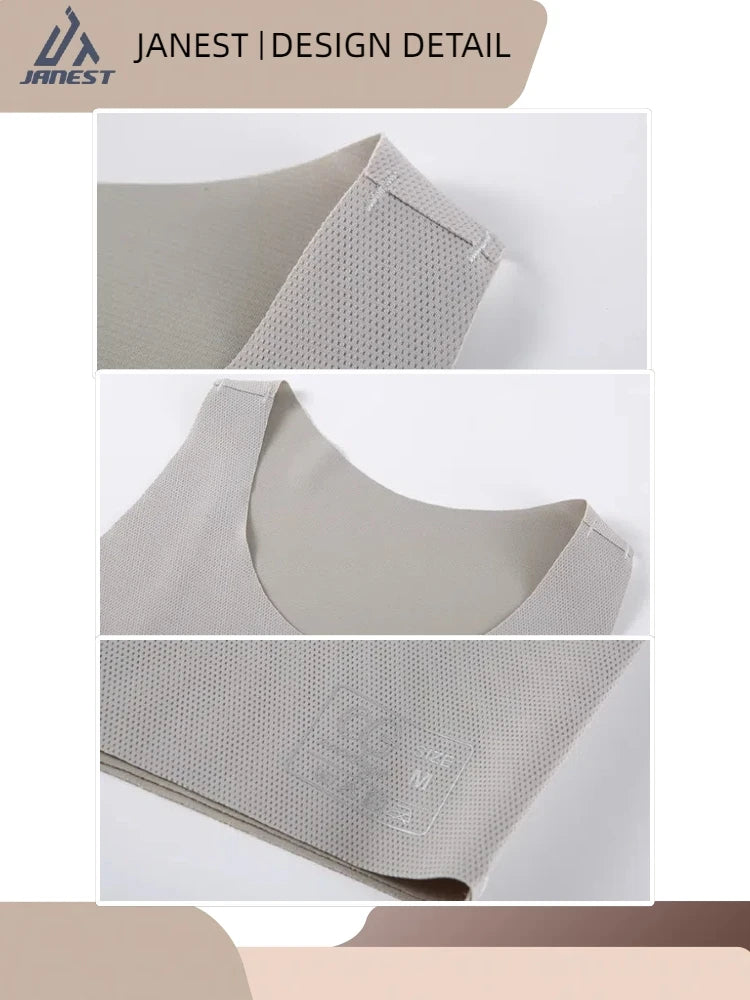 Seamless Pullover Chest Binder – Breathable USA-Made Comfort Sportswear Thin Vest
