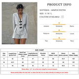 Clacive Fashion Stripe Print 2 Piece Sets Women Elegant Slim Long Sleeve Irregular Top With High Waist Shorts Set Streetwear