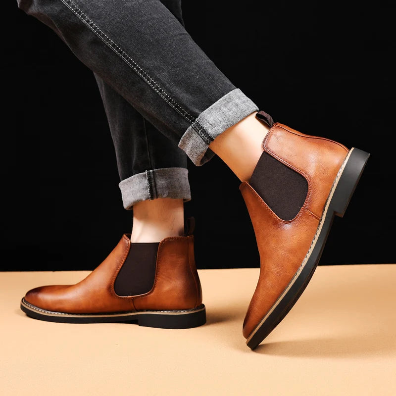 Men’s Retro Chelsea Ankle Boots