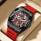 1 piece cute smiling face colorful pattern yellow strap square watch fashion personality trendy daily wear wristwatch