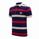 Men's Striped Cotton Polo Shirt | Casual Summer Style