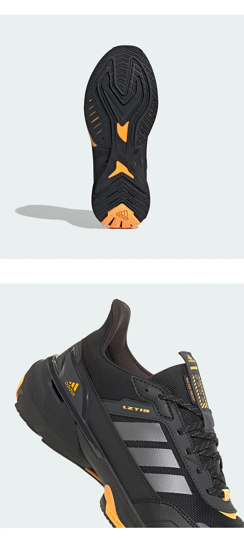 Adidas official genuine men's and women's simple, wear-resistant, cushioned, breathable and casual running shoes IE3418