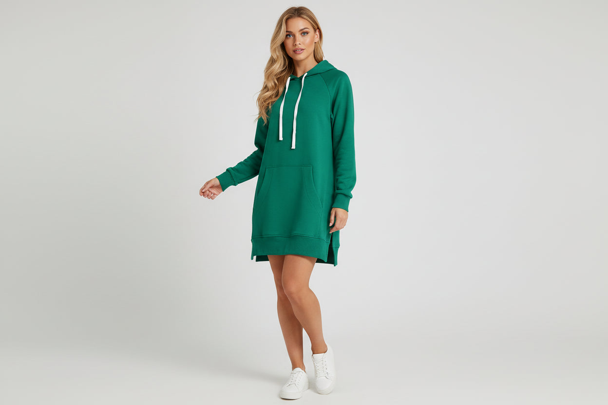 Women’s Relaxed Hoodie Midi Dress
