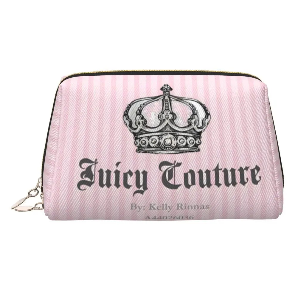 J-Juicy-C-Couture Makeup Bag Zipper Pouch Travel Cosmetic Bags Large Leather Portable Cosmetic Bag for Women