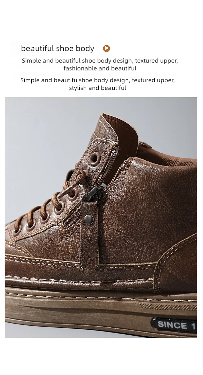 Men's USA-Made Warm Leather Work & Leisure Boots