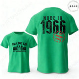 60th Birthday Vintage Graphic T-Shirt — Made in 1966 Men's Short Sleeve Tee