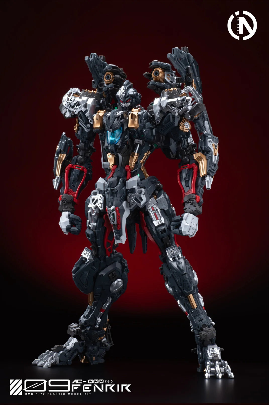 New In Stock IN ERA+ FNR-09 FENRIR Assembling Model Mecha Toys  Infinite Dimension RMD 1/72 PLASTIC MODEL KIT Wolf king