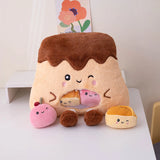 A Bag of Snakes Plush Pillow Cute Boba Tea Cookies Plush Toy Pudding Cake Alien Bat Plushies Hug Pillow Birthday Gift