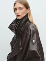 Mauroicardi Spring Oversized Black Soft Pu Leather Jacket Men Long Sleeve Belt Luxury Designer European Fashion Clothes 2025