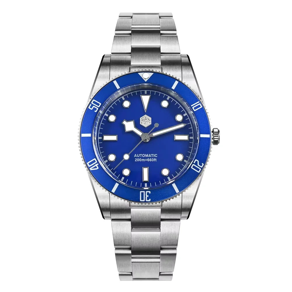 San Martin New 37mm BB54 Vintage Diver Watch ST2130 Automatic Mechanical Men Wristwatch Sapphire Luminous Waterproof 200m SN0138