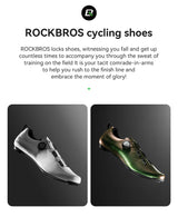 ROCKBROS Professional Cycling Shoes Knob Buckle Fastening Road Bike Self-Locking Shoes Bicycle SPD Cleats Shoes Cycling Footwear
