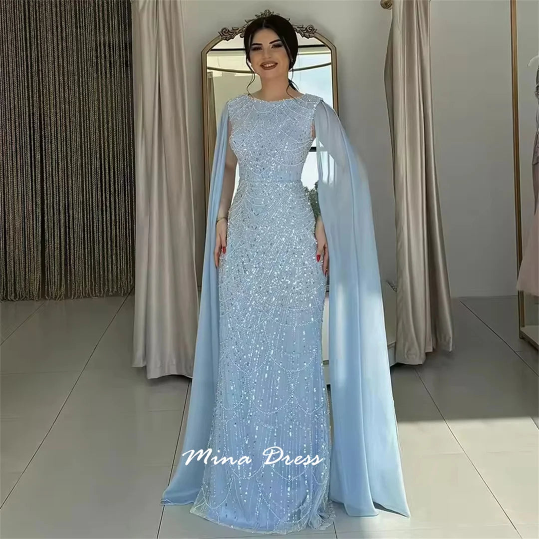 Mina Beaded Sequin Evening Gown – Bespoke Formal Dress