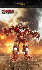 ZD Toys  Avengers Iron Man MK44 Hulkbuster Action Figure LED 1/10 36cm Tony Stark  Anniversary Memorial Model Collections Gift