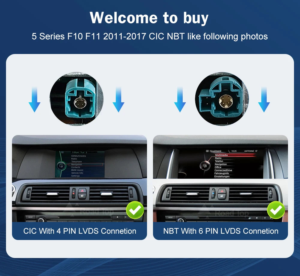 10.25" 1920×720 Touchscreen for BMW 5 Series F10/F11