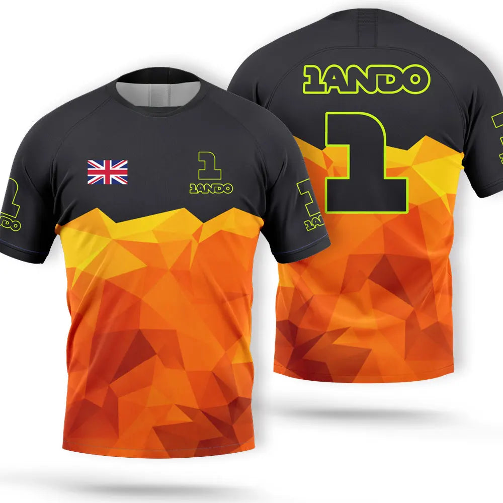 Lando Norris Men's Quick-Dry Racing T-Shirt