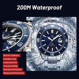 Seagull Relogio Masculino Men Watch 200m Diving Business Waterproof Fashion Automatic Mechanical Watch Ocean Series 816.32.1523