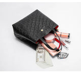 CH Fashion Brand Women's Handbag Large Capacity Casual Diagonal letter Silver Fox Is PU Leather Shoulder Bag