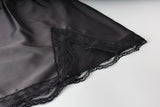 Elegant High-Waist Satin Mini Pencil Skirt