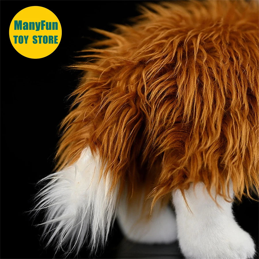 Border Collie High Fidelity Anime Cute Plushie Sheep Dog Plush Toys Lifelike Animals Simulation Stuffed Doll Kawai Toy Gifts