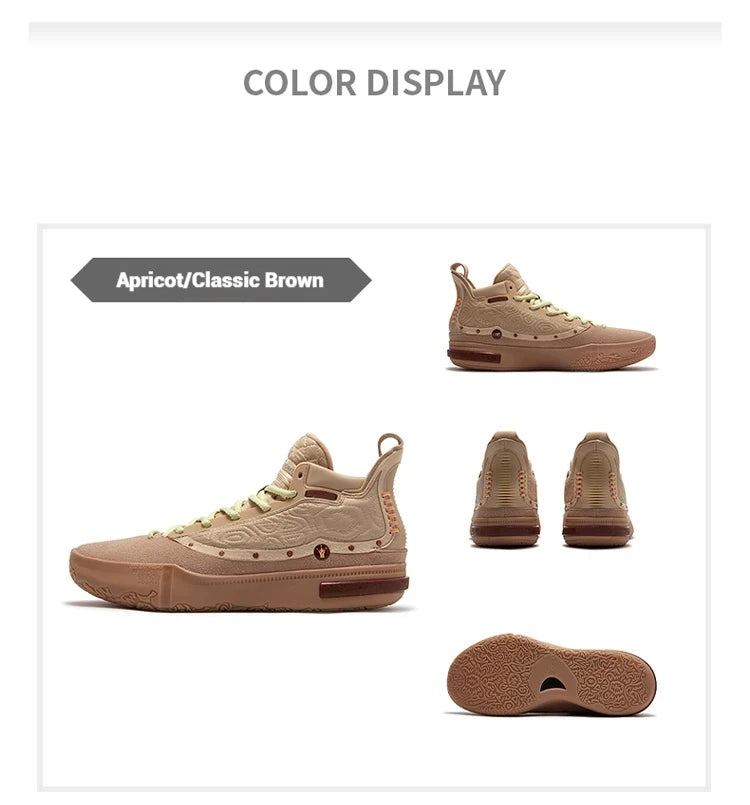 361 Degrees Joker 1 GT PE Men Basketball Shoes Trendy Leather Breathable Shock-Absorbing Wear-resistant Male Sneakers 672511116