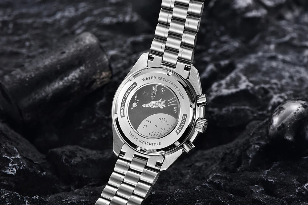 2026 New PAGANI DESIGN 1701 V5 Men's Watches Luxury Quartz Watch Men Sports Speed Chronograph AR Sapphire glass 100M Waterproof