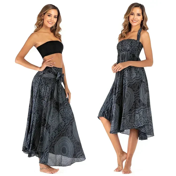 Boho Maxi Skirt – Flowy Ankle-Length Summer Skirt for Women