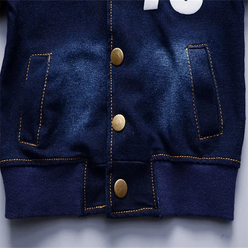 Toddler Boys' "76" Print Jacket & Denim Set