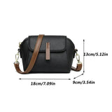 Women Solid Color PU Flap Crossbody Shoulder Bag Casual Daily Wear Versatile Fashion Handbag For Outdoor