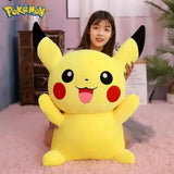 25/45/55/65CM Pokemon Pikachu Plush Doll Japanese Cartoon Animal Stuffed Toy Kawaii Pikachu Ornaments Sofa Cushion Plushies Gift