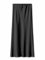 Women's Satin Maxi Skirt – Elegant Ankle-Length