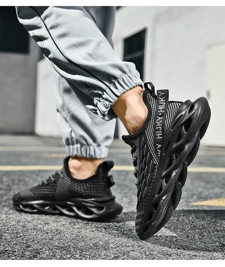 Men's Breathable Mesh Lace-Up Sneakers