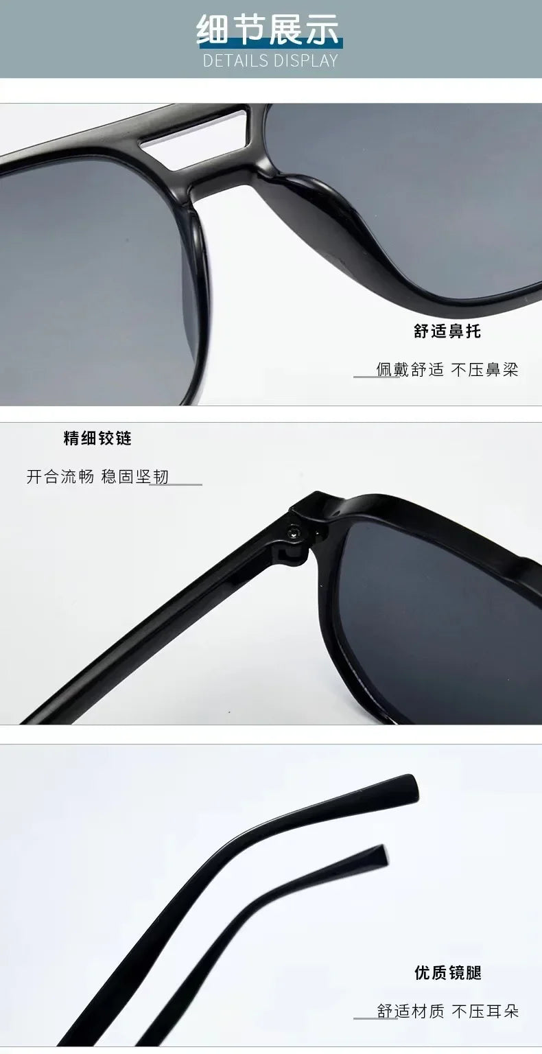 Square Frame Sunglasses – UV400 Protection, Unisex