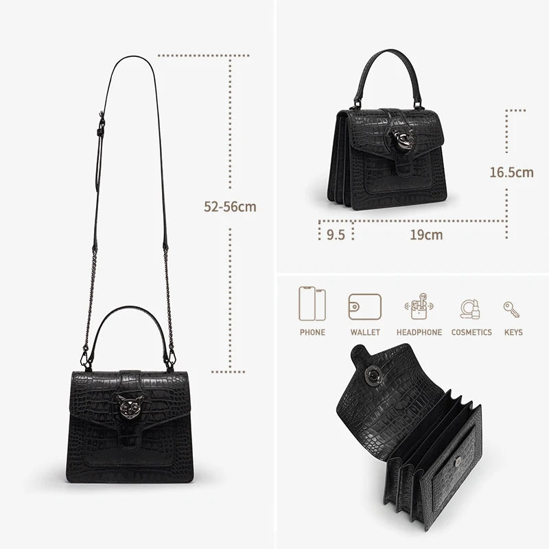 Bafelli Genuine Leather Structured Shoulder Bag