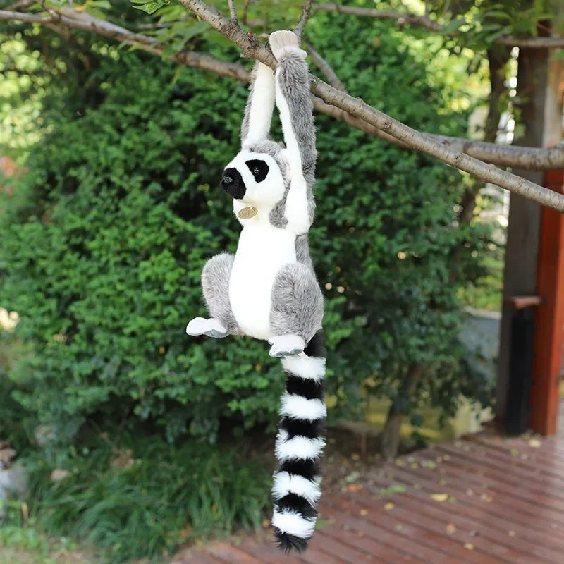 28cm Wild Lemur Plush Toy – Lifelike Stuffed Animal