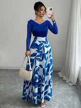Floral Asymmetric Maxi Dress
