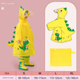 Kids' Whimsical Waterproof Raincoat with Backpack Space