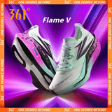 361 Degrees Flame 5 Men's Running Shoes Carbon Plate Breathable Stable Rebound Grippy Durable Marathon Male Sneakers 672612213