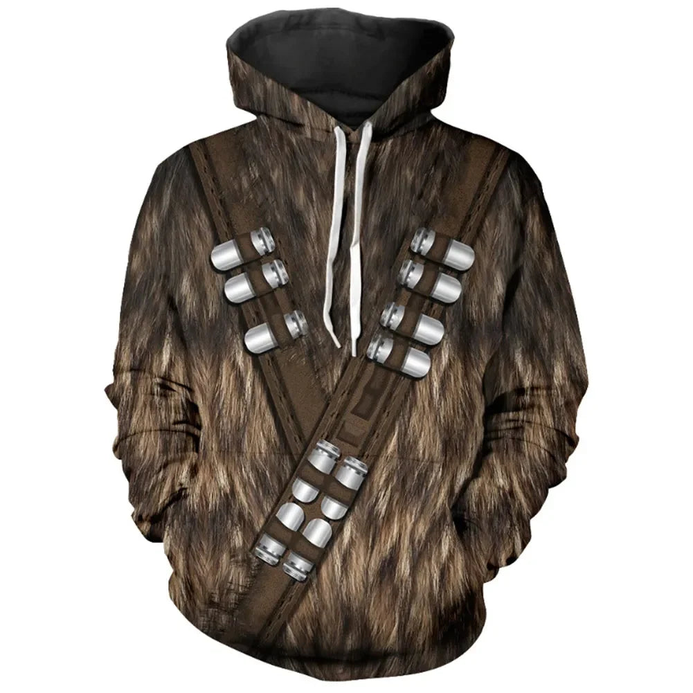 Men’s Printed Cosplay Pullover Hoodie | S–5XL