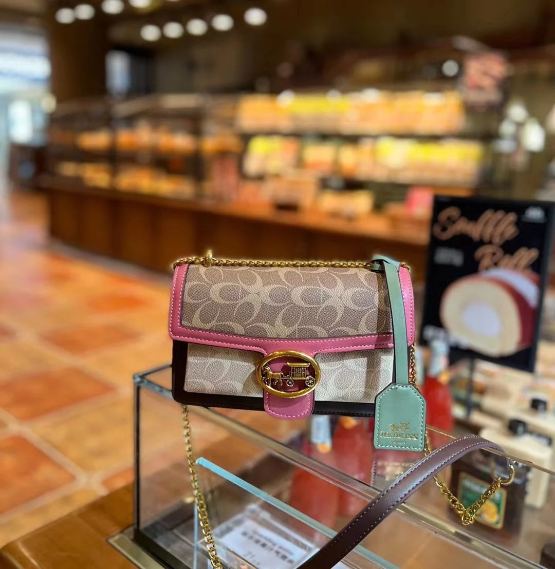 Color-Contrast Designer Crossbody Bag
