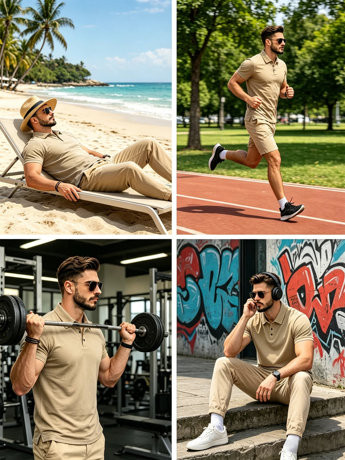 Men Classic Solid Polo Shirt Lapel Neck Short Sleeve Slim Fit Breathable Tee Smart Casual Office Daily Male Shirts