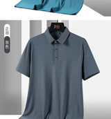 Men's Plus Size Ice Silk Polo Shirt – Quick Dry